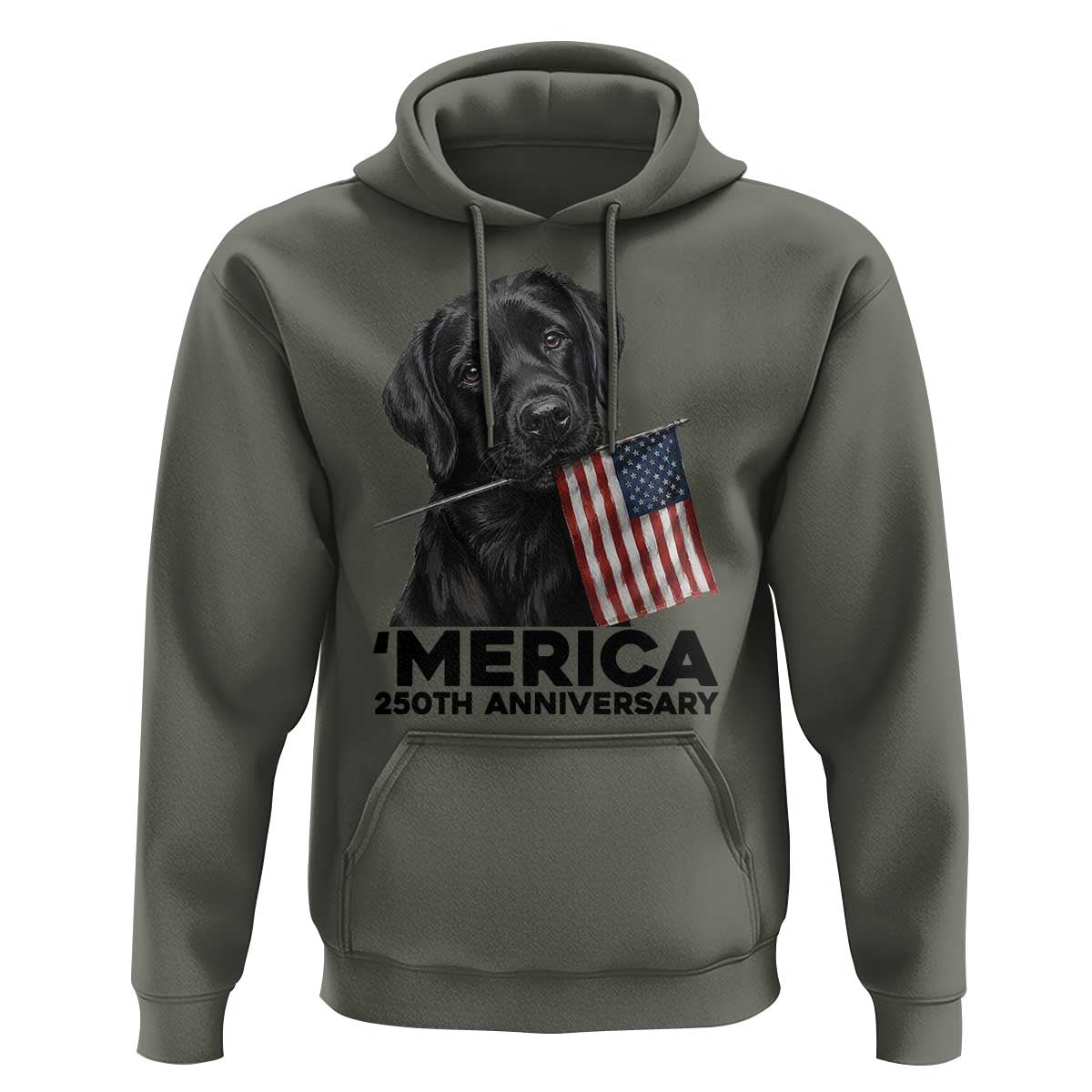 Patriotic Labrador Retriever Hoodie America 250th Anniversary Gift