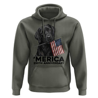 Patriotic Labrador Retriever Hoodie America 250th Anniversary Gift