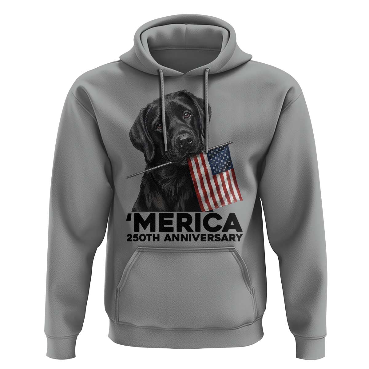 Patriotic Labrador Retriever Hoodie America 250th Anniversary Gift