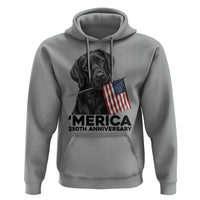 Patriotic Labrador Retriever Hoodie America 250th Anniversary Gift