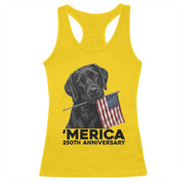 Patriotic Labrador Retriever Racerback Tank Top America 250th Anniversary Gift