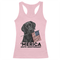 Patriotic Labrador Retriever Racerback Tank Top America 250th Anniversary Gift