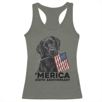 Patriotic Labrador Retriever Racerback Tank Top America 250th Anniversary Gift