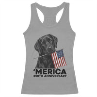 Patriotic Labrador Retriever Racerback Tank Top America 250th Anniversary Gift