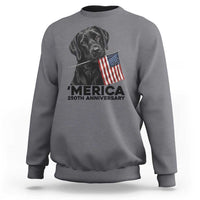 Patriotic Labrador Retriever Sweatshirt America 250th Anniversary Gift