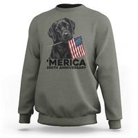 Patriotic Labrador Retriever Sweatshirt America 250th Anniversary Gift