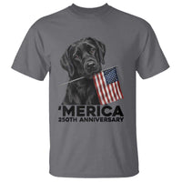 Patriotic Labrador Retriever T Shirt America 250th Anniversary Gift