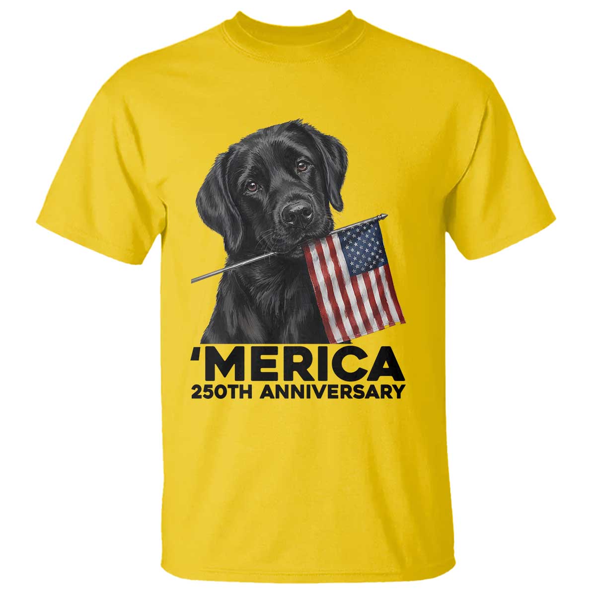 Patriotic Labrador Retriever T Shirt America 250th Anniversary Gift
