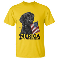 Patriotic Labrador Retriever T Shirt America 250th Anniversary Gift