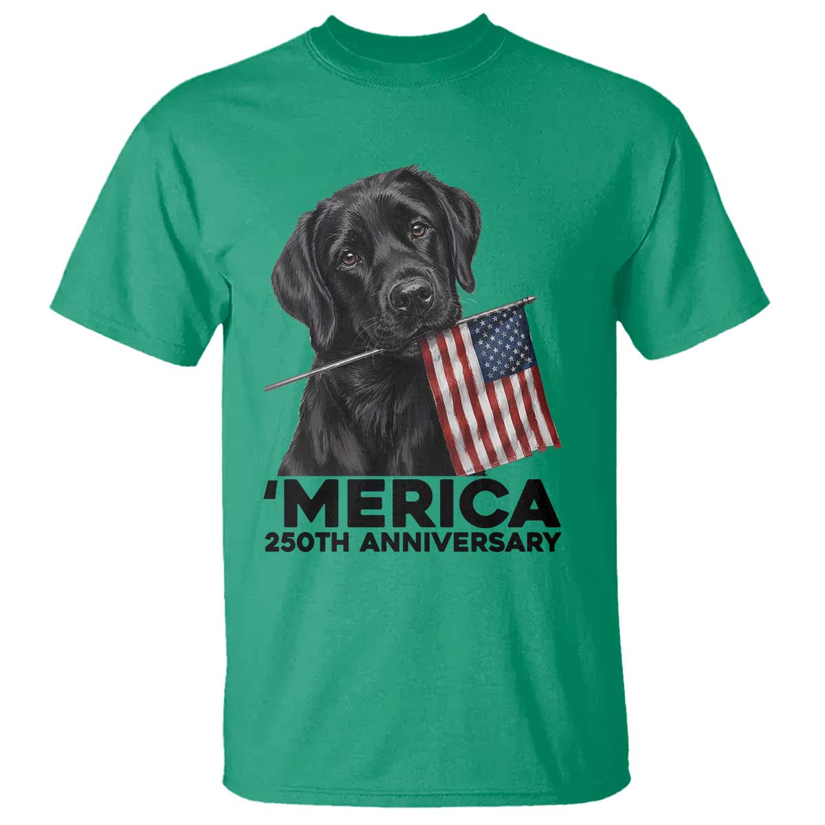 Patriotic Labrador Retriever T Shirt America 250th Anniversary Gift