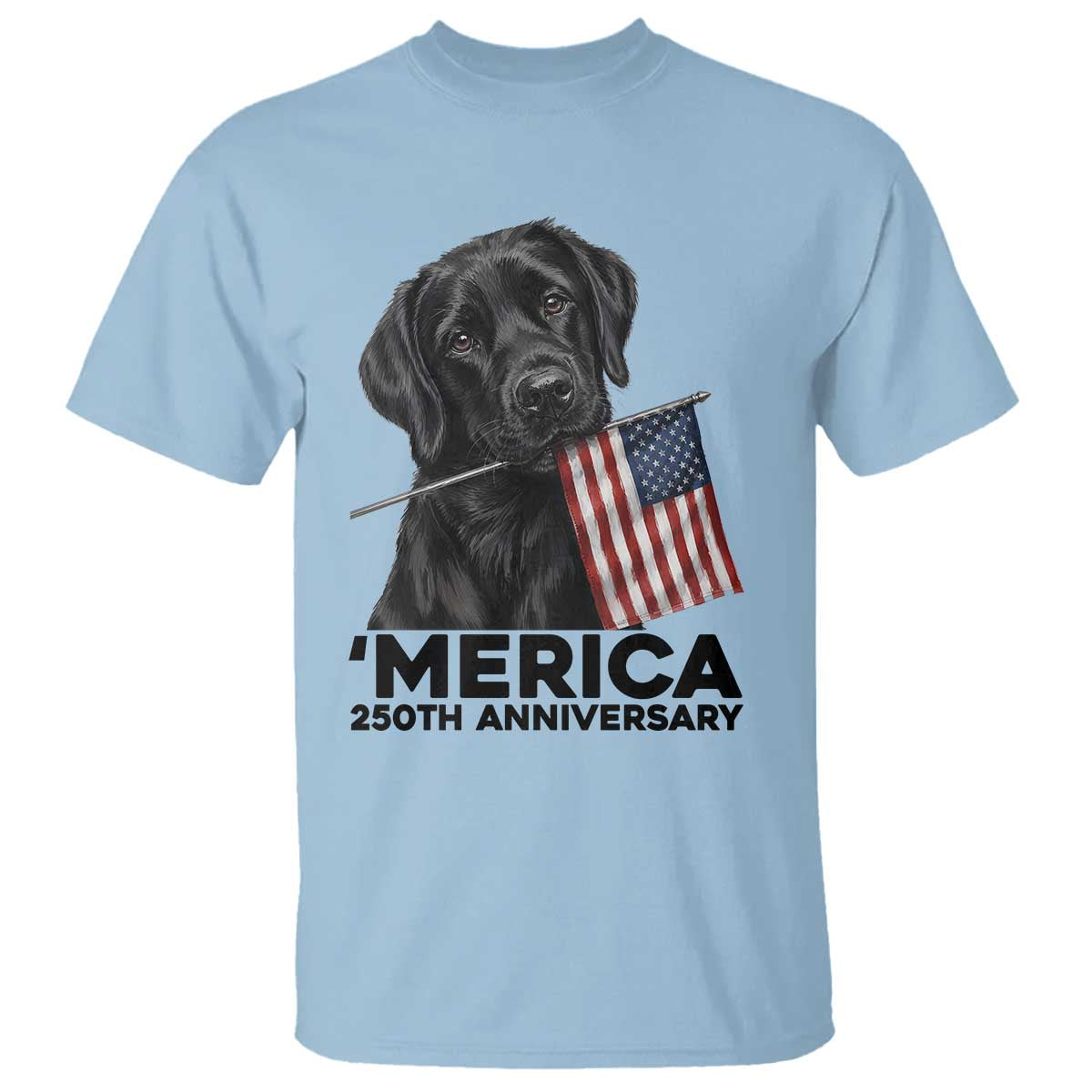 Patriotic Labrador Retriever T Shirt America 250th Anniversary Gift