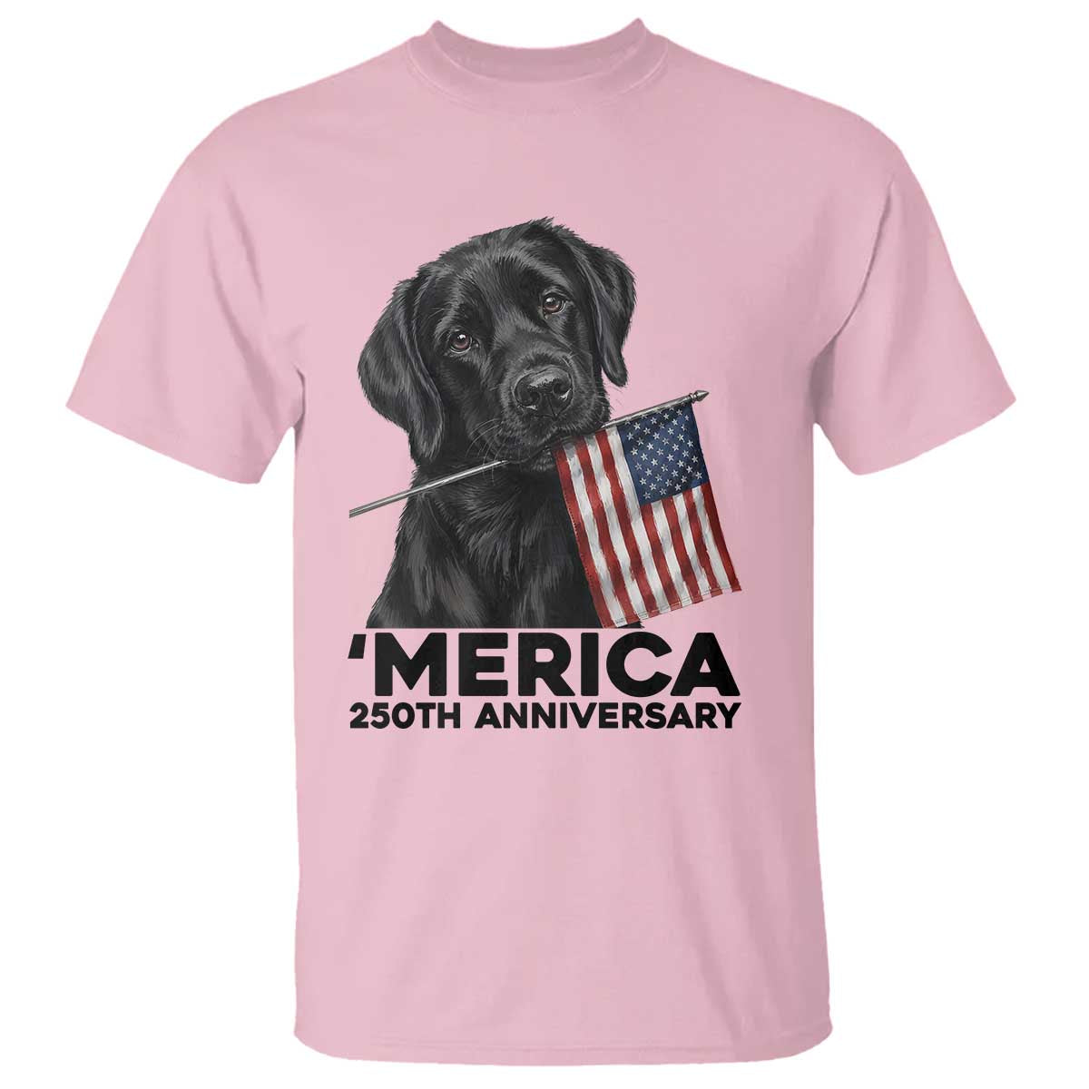 Patriotic Labrador Retriever T Shirt America 250th Anniversary Gift