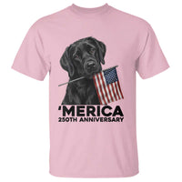 Patriotic Labrador Retriever T Shirt America 250th Anniversary Gift