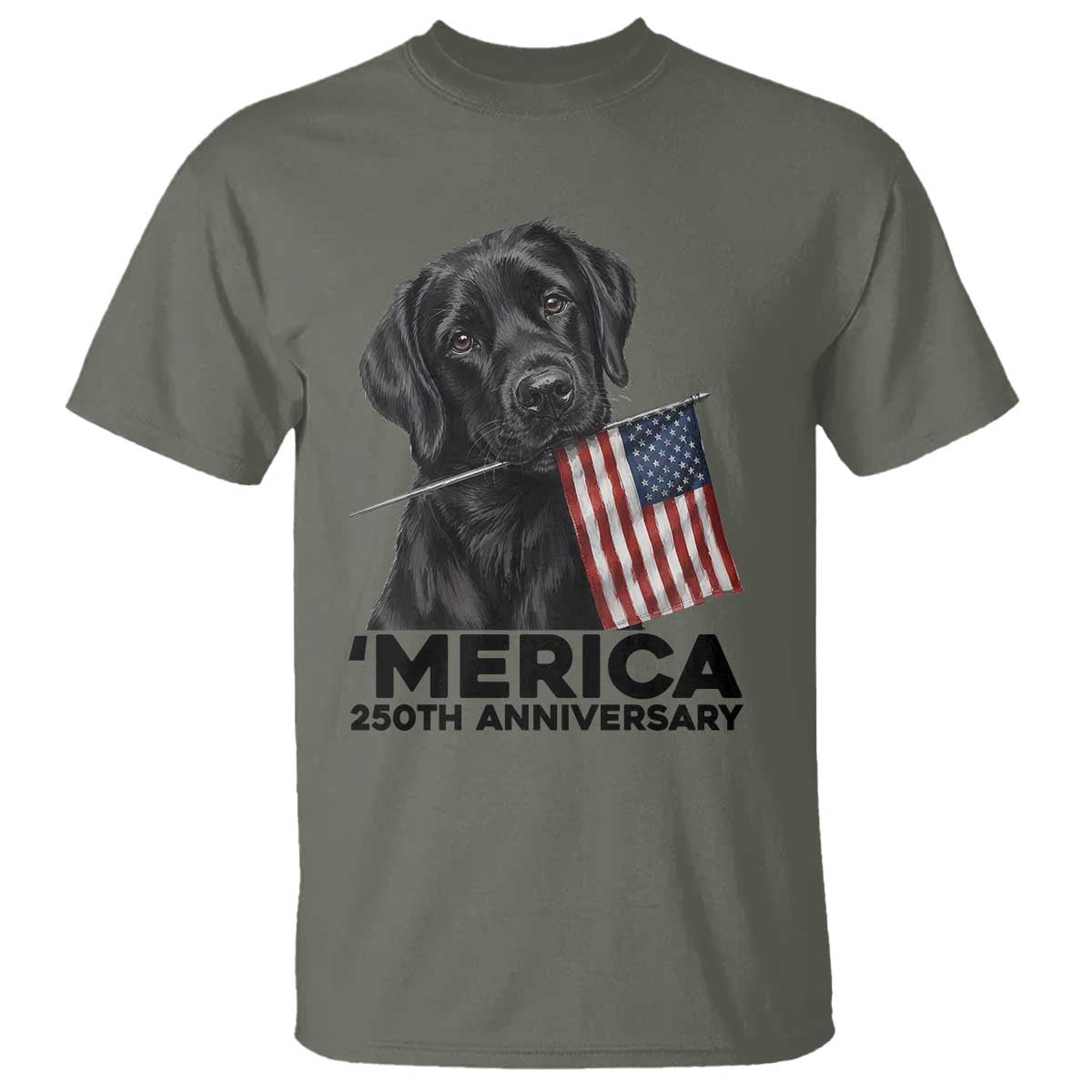 Patriotic Labrador Retriever T Shirt America 250th Anniversary Gift