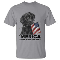 Patriotic Labrador Retriever T Shirt America 250th Anniversary Gift