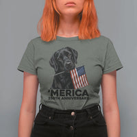 Patriotic Labrador Retriever T Shirt For Women America 250th Anniversary Gift