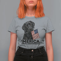 Patriotic Labrador Retriever T Shirt For Women America 250th Anniversary Gift
