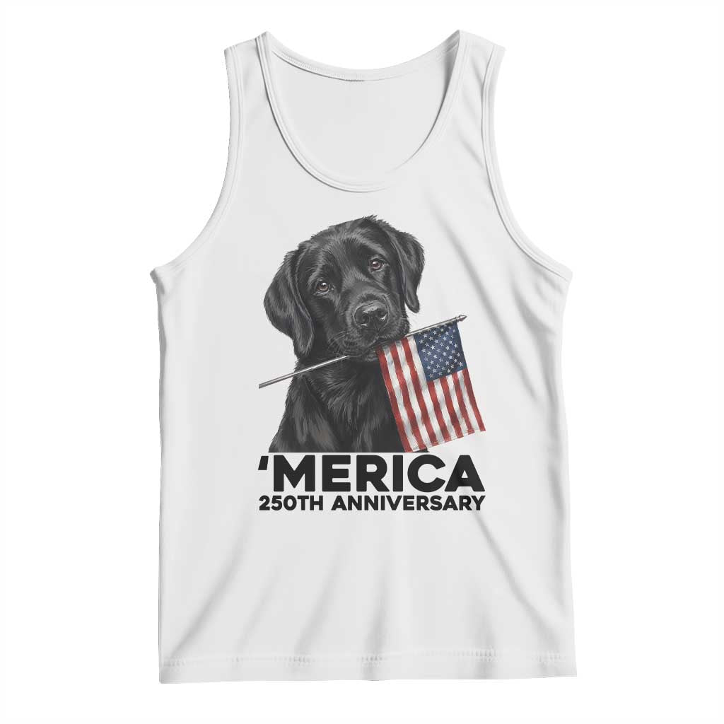 Patriotic Labrador Retriever Tank Top America 250th Anniversary Gift