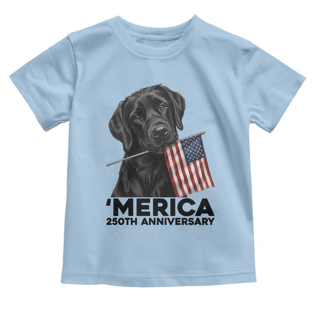 Patriotic Labrador Retriever Toddler T Shirt America 250th Anniversary Gift