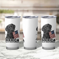 Patriotic Labrador Retriever Tumbler Cup America 250th Anniversary Gift