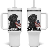 Patriotic Labrador Retriever Tumbler With Handle America 250th Anniversary Gift