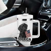 Patriotic Labrador Retriever Tumbler With Handle America 250th Anniversary Gift