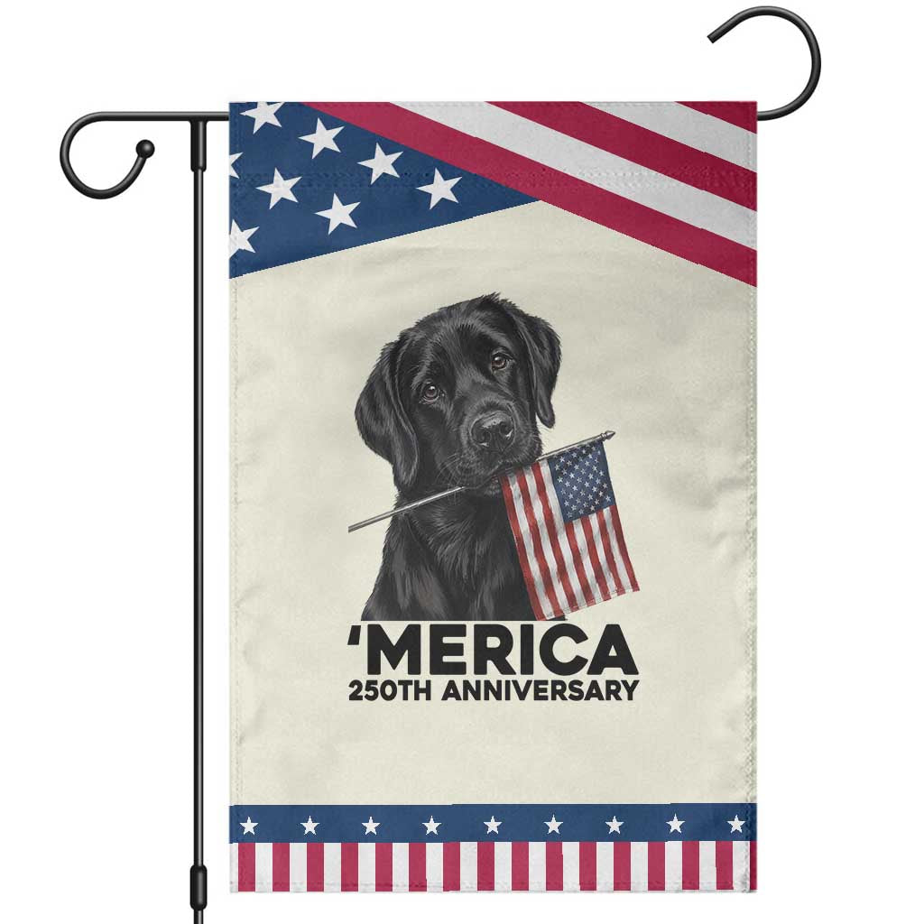 Labrador Retriever Lover Patriotic Garden Flag America 250th Anniversary Gift