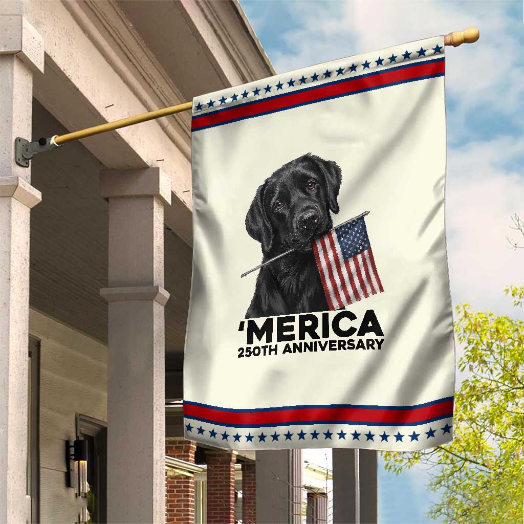Labrador Retriever Lover Patriotic Garden Flag America 250th Anniversary Gift