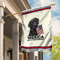 Labrador Retriever Lover Patriotic Garden Flag America 250th Anniversary Gift