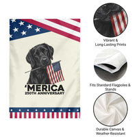 Labrador Retriever Lover Patriotic Garden Flag America 250th Anniversary Gift
