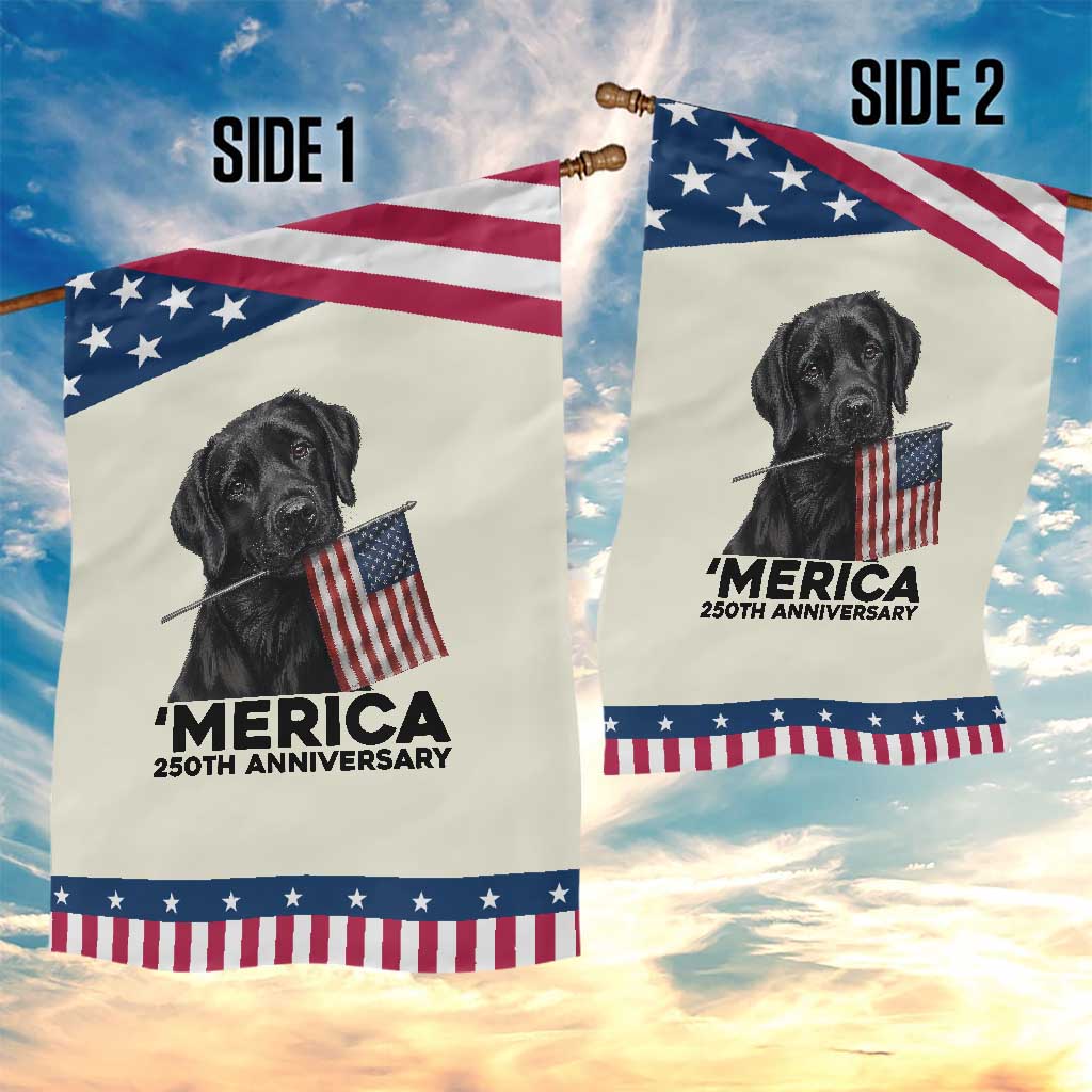 Labrador Retriever Lover Patriotic Garden Flag America 250th Anniversary Gift