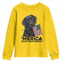 Patriotic Labrador Retriever Youth Sweatshirt America 250th Anniversary Gift