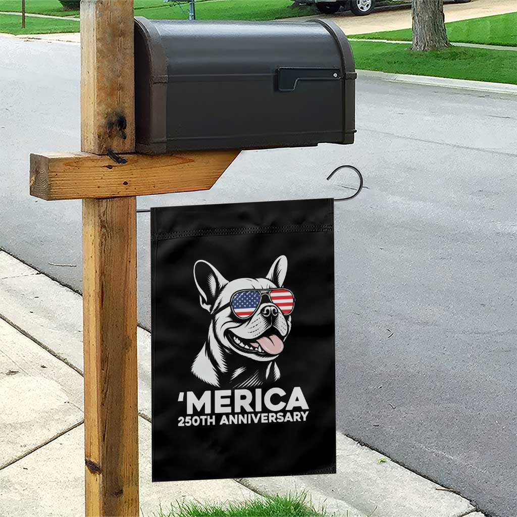 Merica French Bulldog Lover Garden Flag 250th Anniversary Gift
