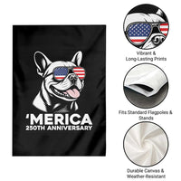 Merica French Bulldog Lover Garden Flag 250th Anniversary Gift