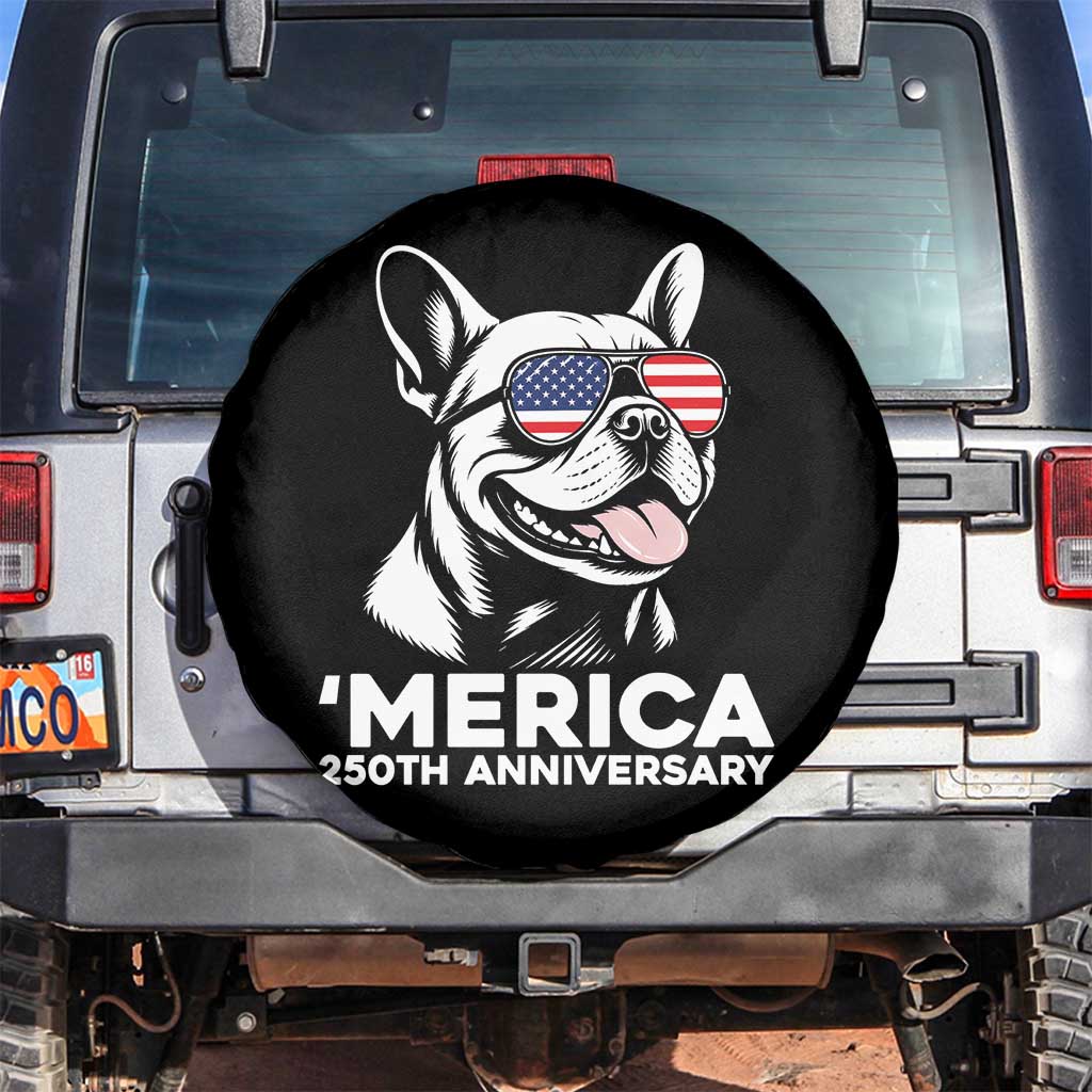 Merica French Bulldog Lover Spare Tire Cover 250th Anniversary Gift