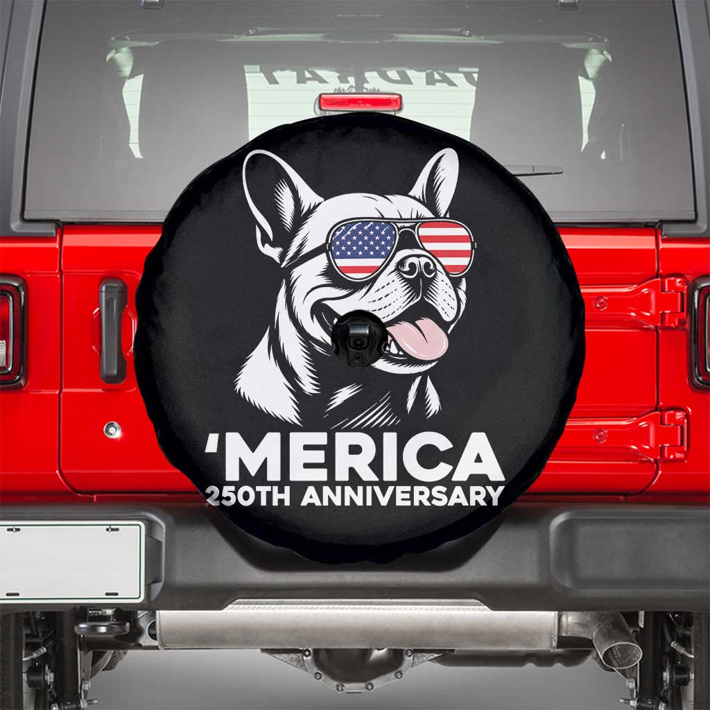 Merica French Bulldog Lover Spare Tire Cover 250th Anniversary Gift