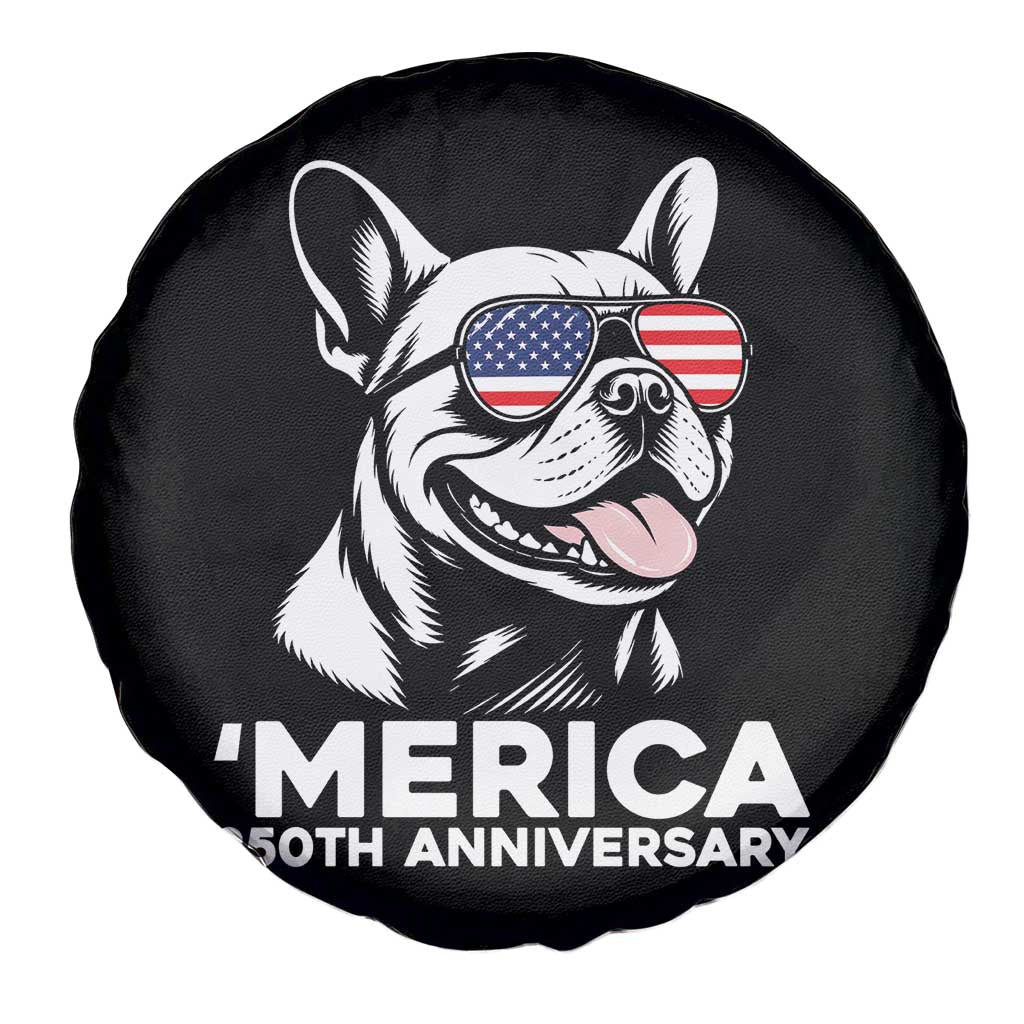 Merica French Bulldog Lover Spare Tire Cover 250th Anniversary Gift