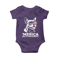 Merica French Bulldog Lover Baby Onesie 250th Anniversary Gift