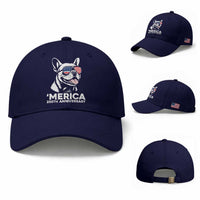 Merica French Bulldog Lover Baseball Cap 250th Anniversary Gift