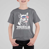 Merica French Bulldog Lover T Shirt For Kid 250th Anniversary Gift
