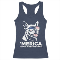 Merica French Bulldog Lover Racerback Tank Top 250th Anniversary Gift