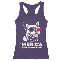Merica French Bulldog Lover Racerback Tank Top 250th Anniversary Gift