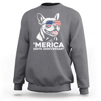 Merica French Bulldog Lover Sweatshirt 250th Anniversary Gift