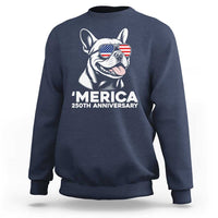 Merica French Bulldog Lover Sweatshirt 250th Anniversary Gift