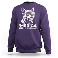 Merica French Bulldog Lover Sweatshirt 250th Anniversary Gift