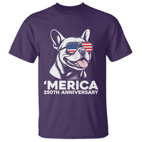 Merica French Bulldog Lover T Shirt 250th Anniversary Gift