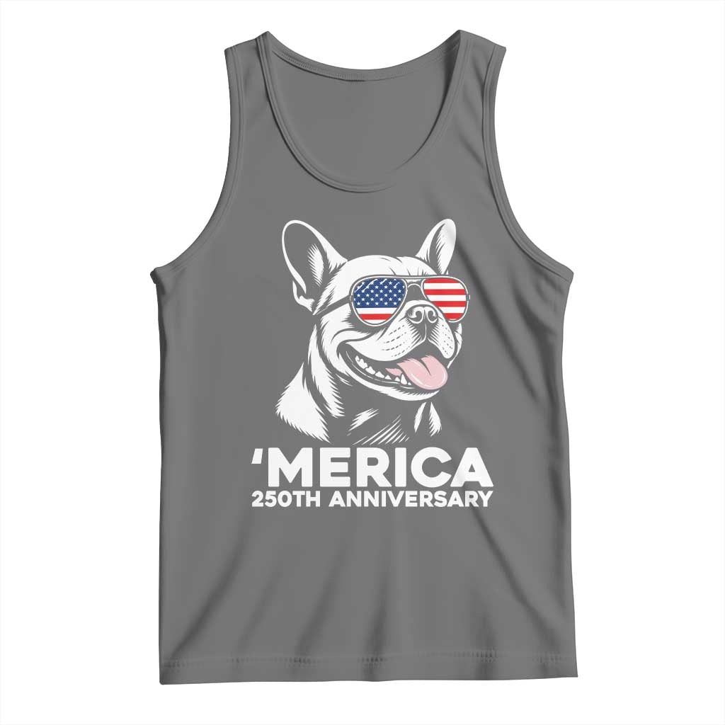 Merica French Bulldog Lover Tank Top 250th Anniversary Gift