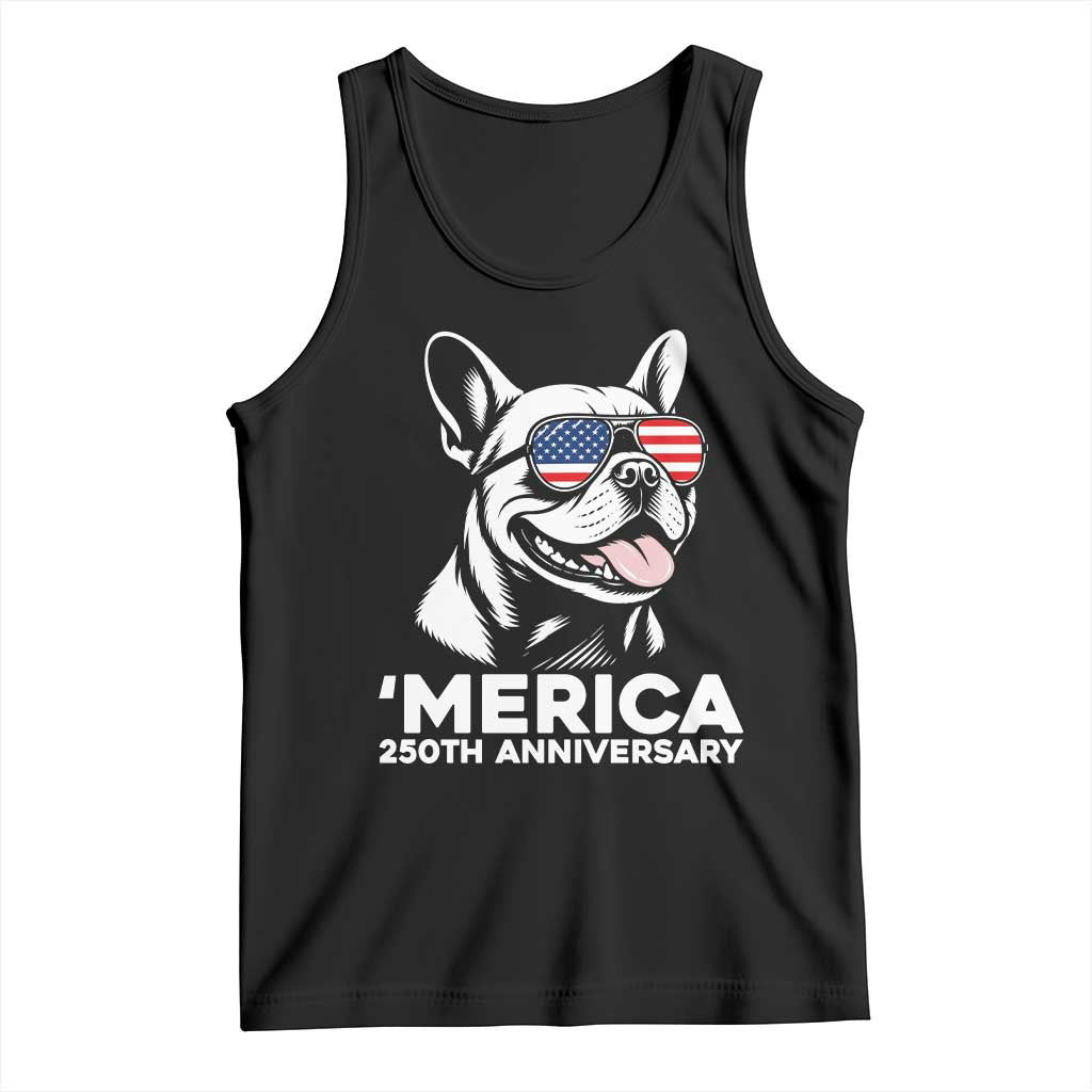 Merica French Bulldog Lover Tank Top 250th Anniversary Gift