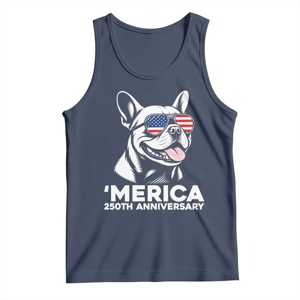 Merica French Bulldog Lover Tank Top 250th Anniversary Gift