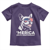 Merica French Bulldog Lover Toddler T Shirt 250th Anniversary Gift
